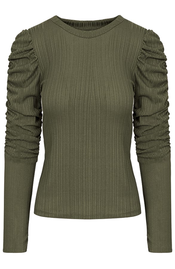 Luna Sleeve Pofmouwen Groen – shoparchief