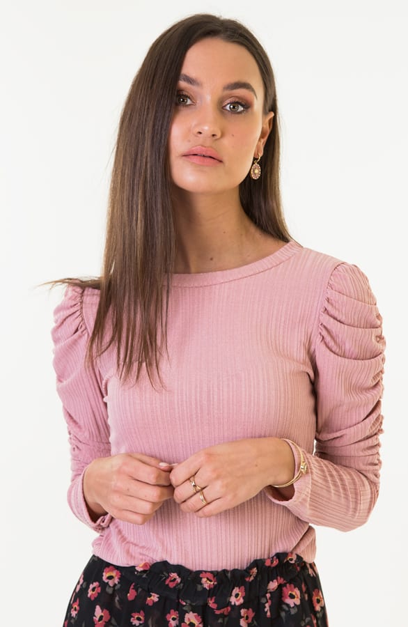 Luna Sleeve Pofmouwen Roze – shoparchief — foto 2