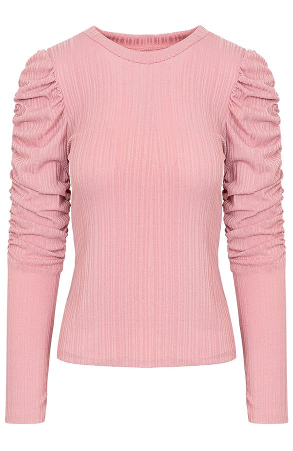 Luna Sleeve Pofmouwen Roze – shoparchief