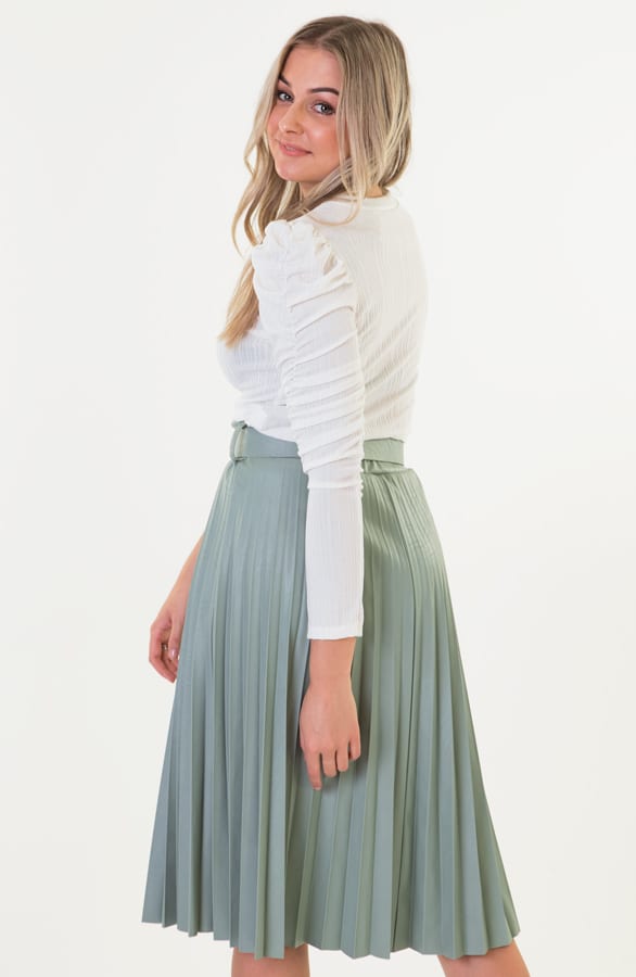 Luna Sleeve Pofmouwen Wit – shoparchief — foto 3