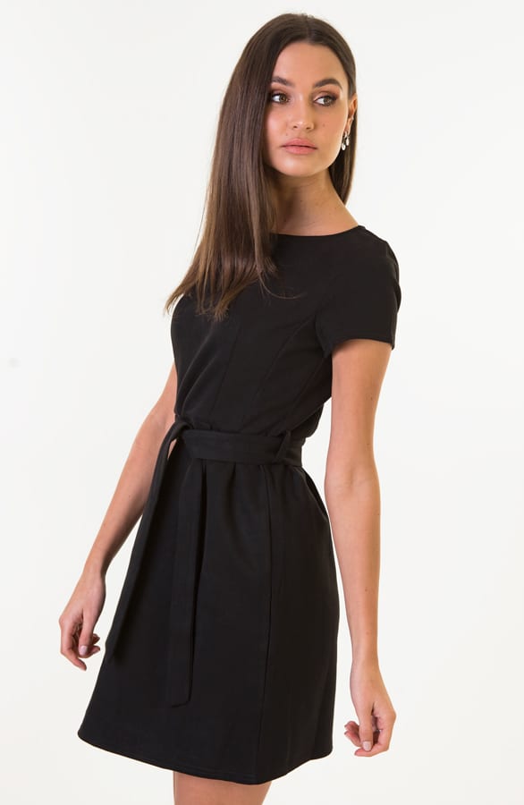 Margot Suede Jurk Zwart – shoparchief — foto 4