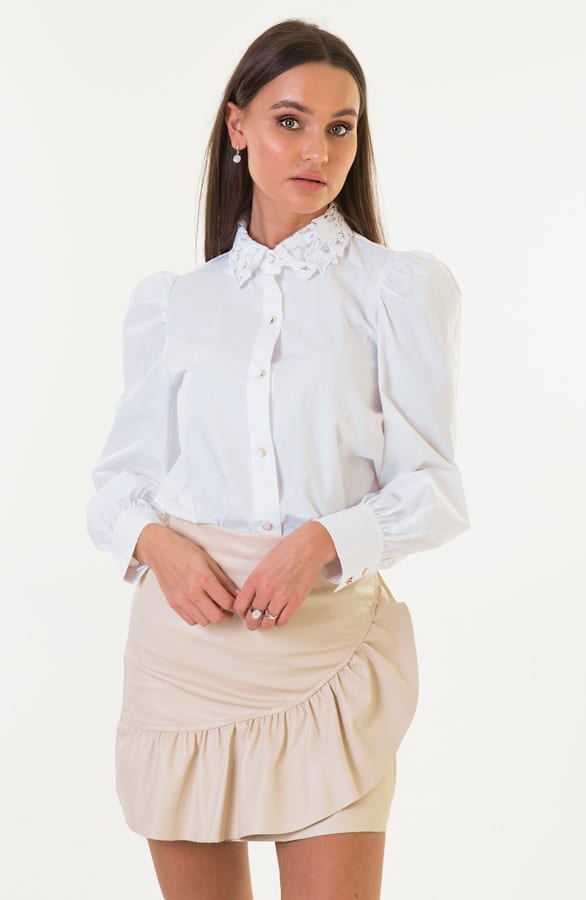 Noor Pofmouwen Blouse Wit – shoparchief — foto 2