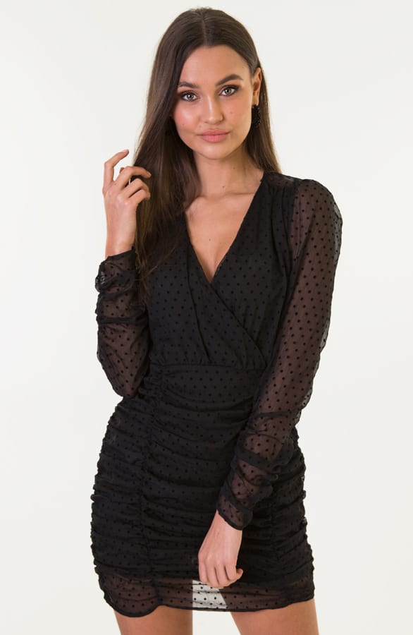 Silvie Stippen Jurk Zwart – shoparchief — foto 2