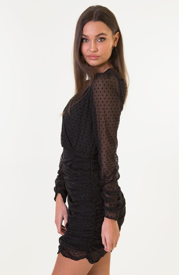 Silvie Stippen Jurk Zwart – shoparchief — foto 3