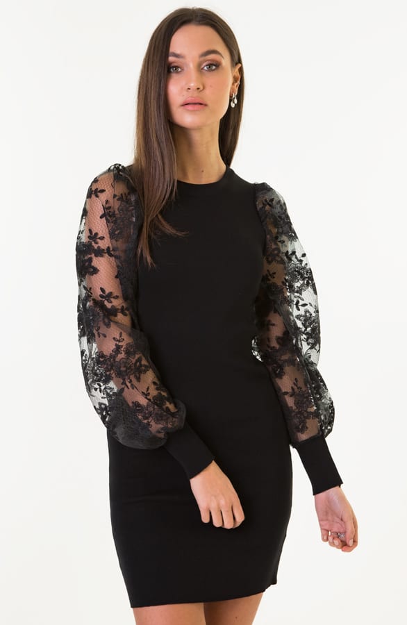 Sofie Bloemen Pofmouwen Jurk – shoparchief — foto 2