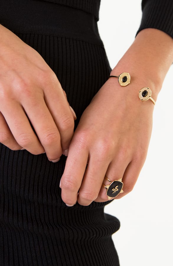 Amira Double Blackstone Armband – shoparchief — foto 2