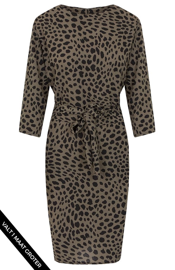 Anna Strikjurk Cheetah Groen – shoparchief