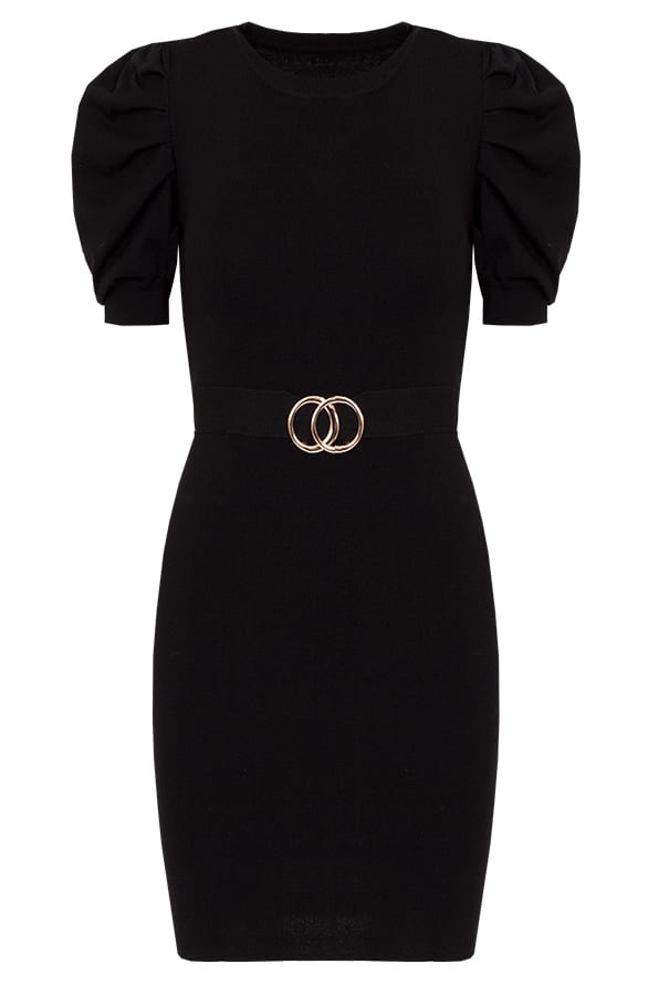 Aria Pofmouwen Jurk Met Ceintuur – shoparchief