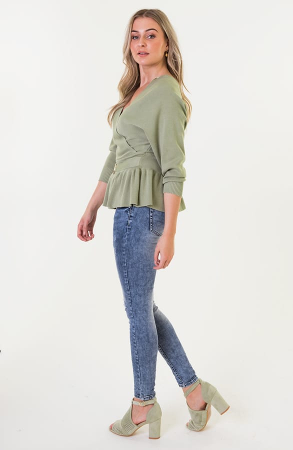 Becky Trui Met Overslag Mint – shoparchief — foto 3