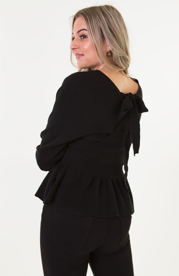 Becky Trui Met Overslag Zwart – shoparchief — foto 3