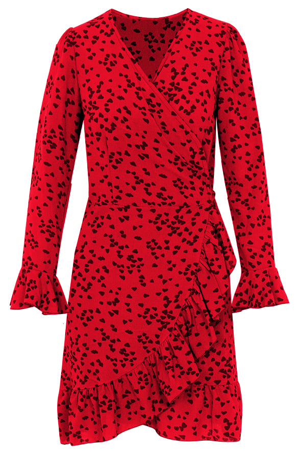 Bobbie Heart Dress Red – shoparchief