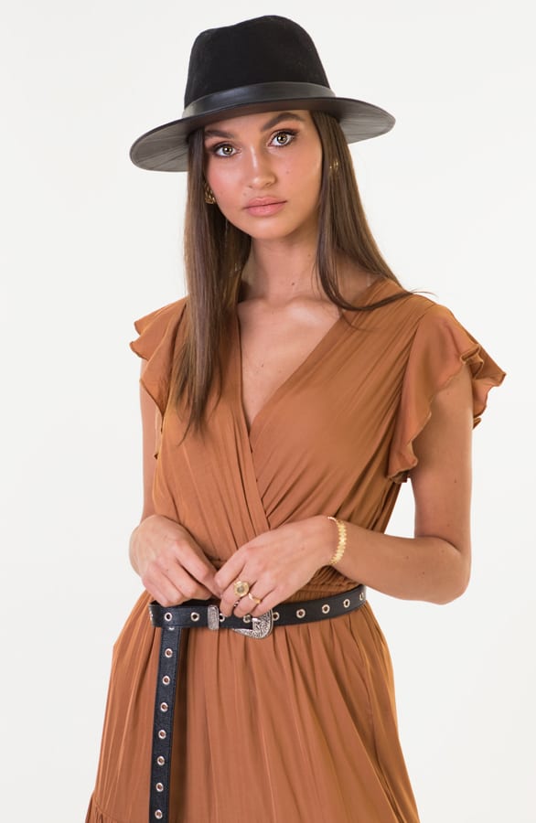 Claudia Maxi Jurk Cognac – shoparchief — foto 4