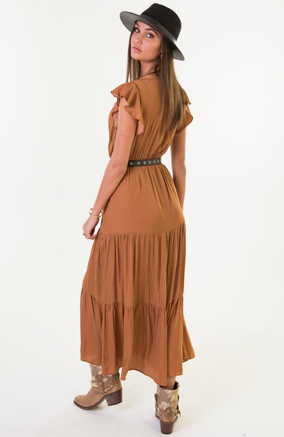 Claudia Maxi Jurk Cognac – shoparchief — foto 5