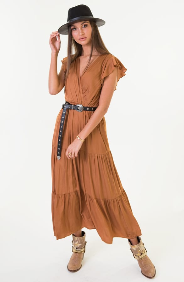 Claudia Maxi Jurk Cognac – shoparchief — foto 2