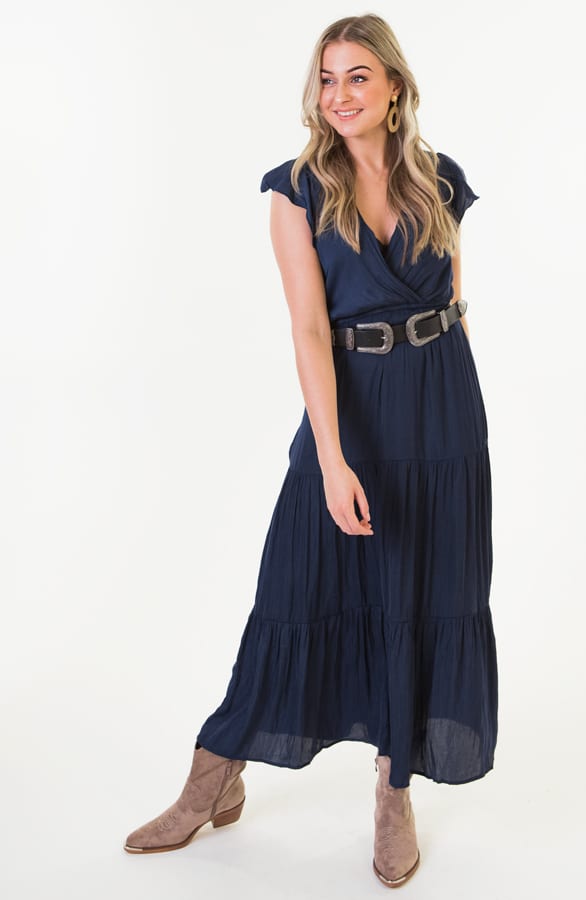 Claudia Maxi Jurk Marine – shoparchief — foto 3