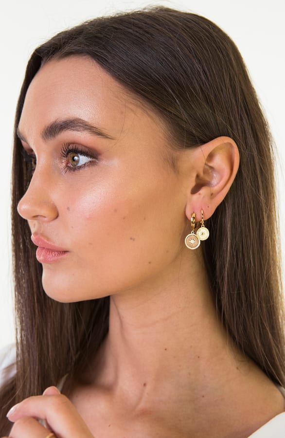 Elif Coin Earrings Gold – shoparchief — foto 3