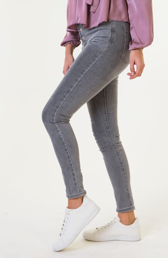 Ellen High Waist Jeans Grijs – shoparchief — foto 3