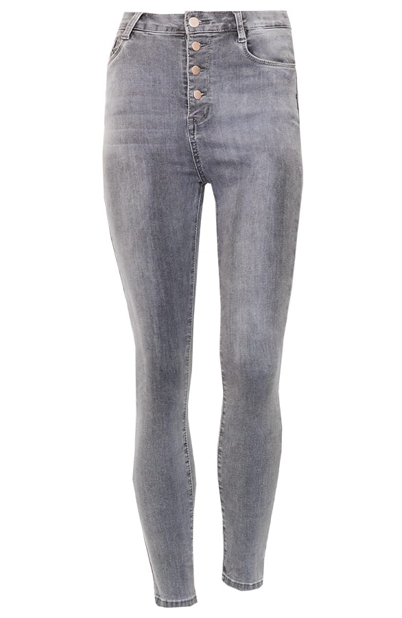 Ellen High Waist Jeans Grijs – shoparchief