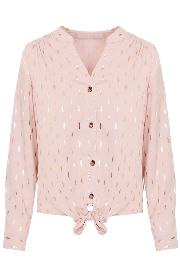 Estelle Feather Strik Blouse Roze – shoparchief