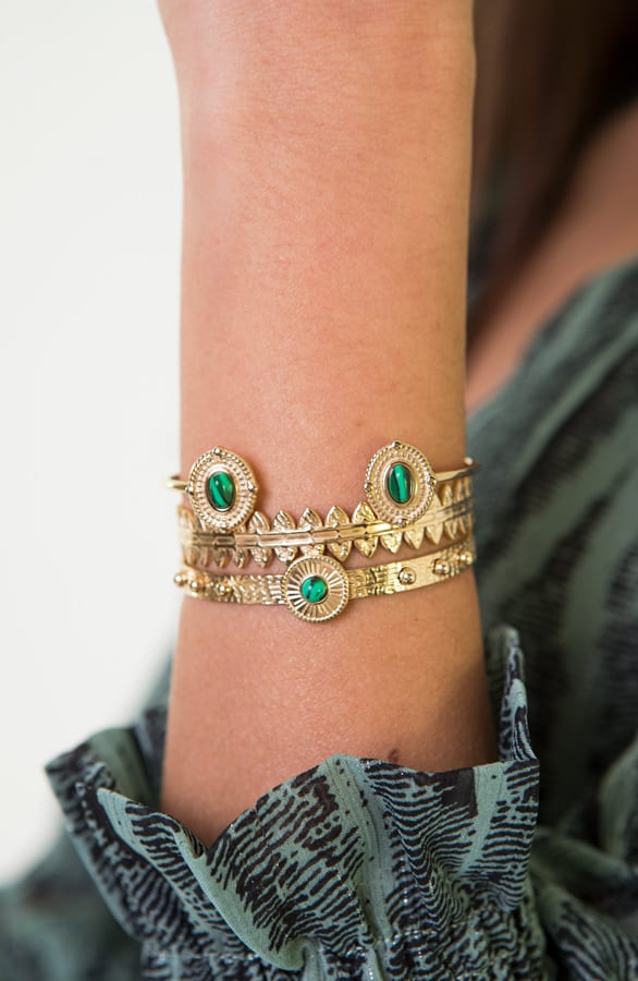 Evy Malachite Armband Goud – shoparchief — foto 2