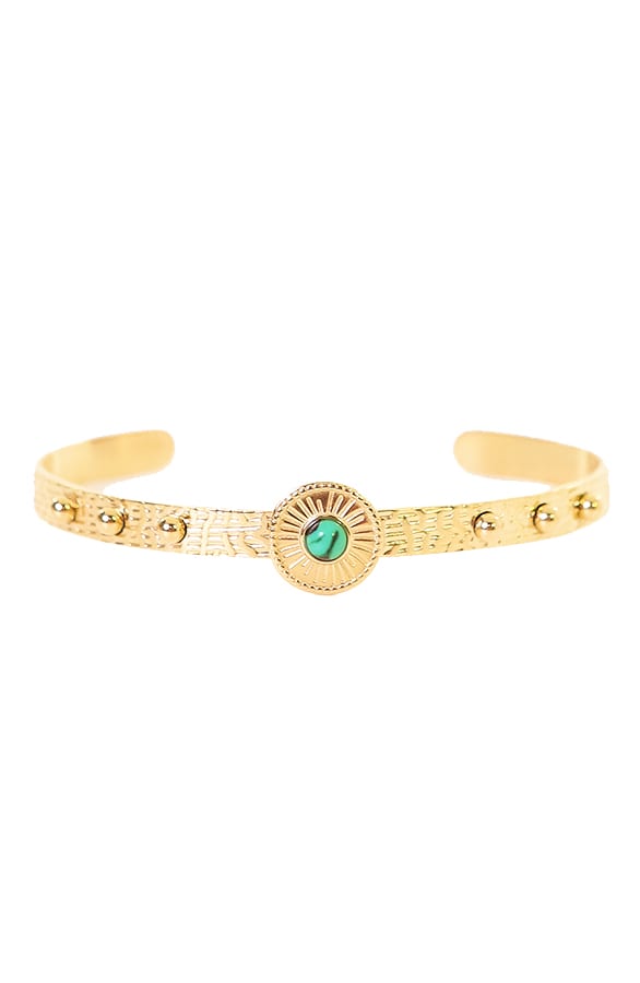 Evy Malachite Armband Goud – shoparchief