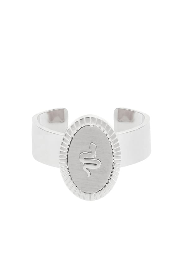 Feline Snake Zegelring Zilver – shoparchief