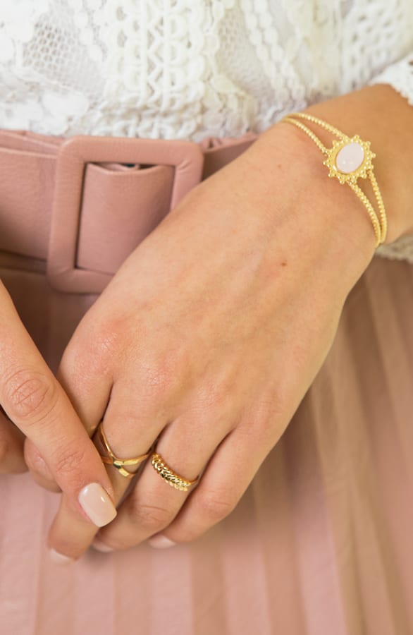 Fien Pink Quartz Armband – shoparchief — foto 3