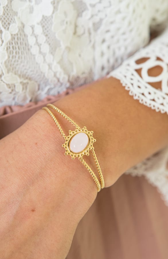 Fien Pink Quartz Armband – shoparchief — foto 2