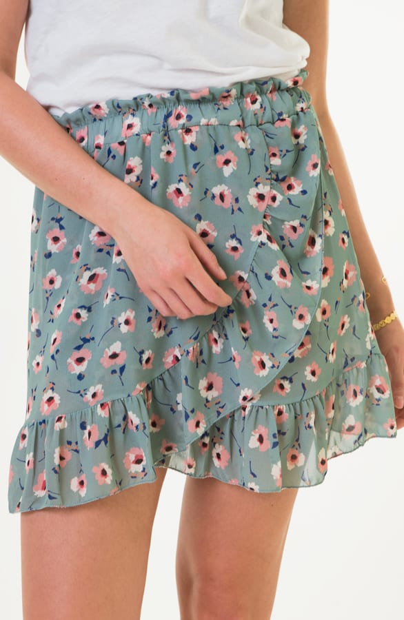 Flora Overslag Rok Mintgroen – shoparchief — foto 2