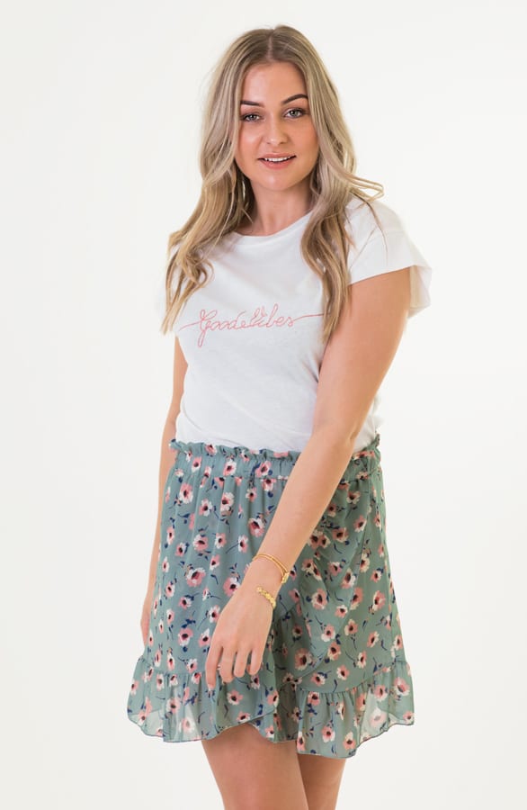 Flora Overslag Rok Mintgroen – shoparchief — foto 5