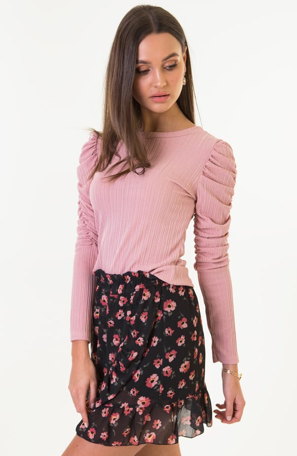 Flora Overslag Rok Zwart – shoparchief — foto 3