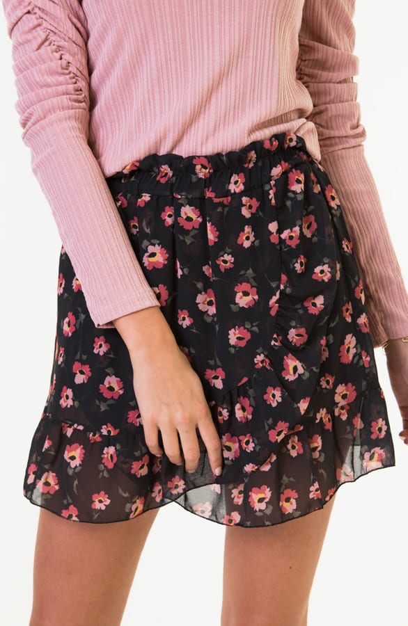 Flora Overslag Rok Zwart – shoparchief — foto 2