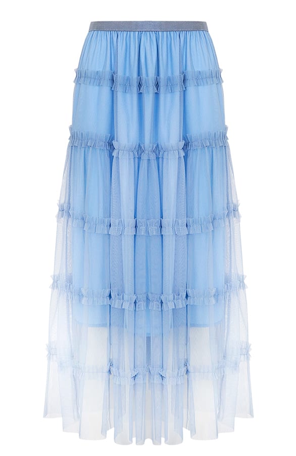 Flore Tule Rok Jeansblauw – shoparchief