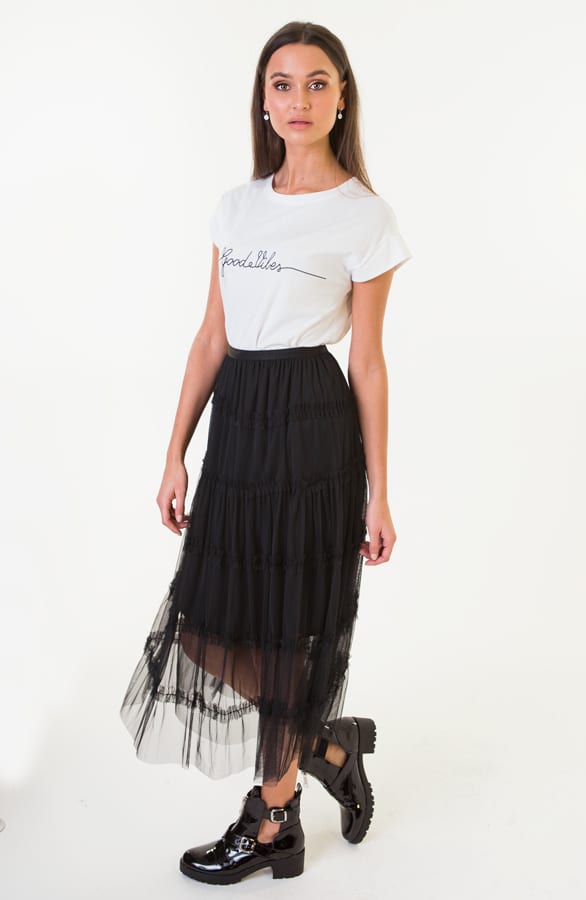 Flore Tule Rok Zwart – shoparchief — foto 3