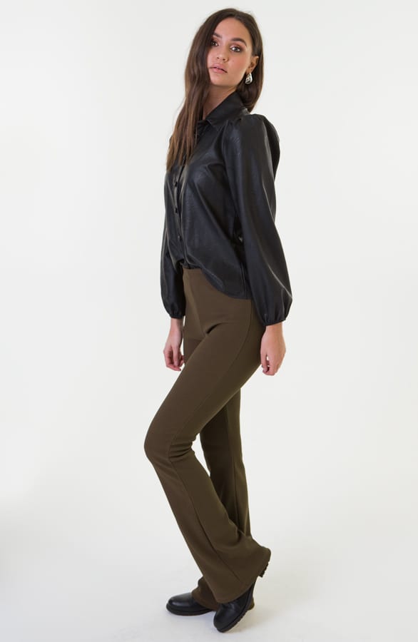 Isa Flared Broek Army – shoparchief — foto 3
