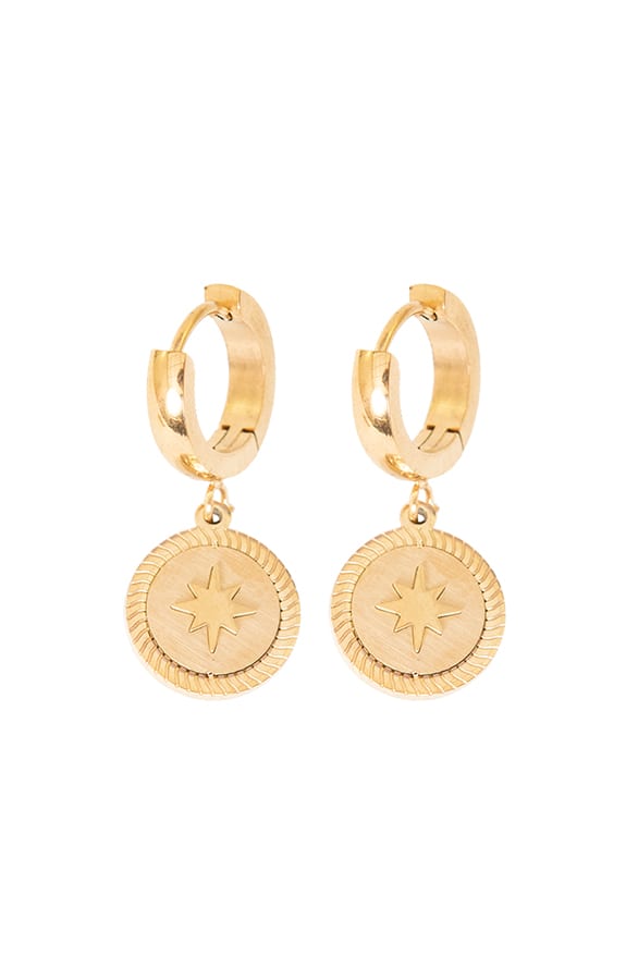Isabel Star Earrings Gold – shoparchief