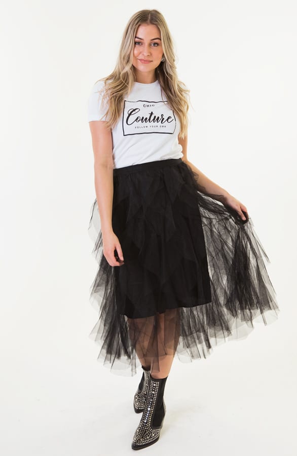 Jackie Tule Rok Lang Zwart – shoparchief — foto 4
