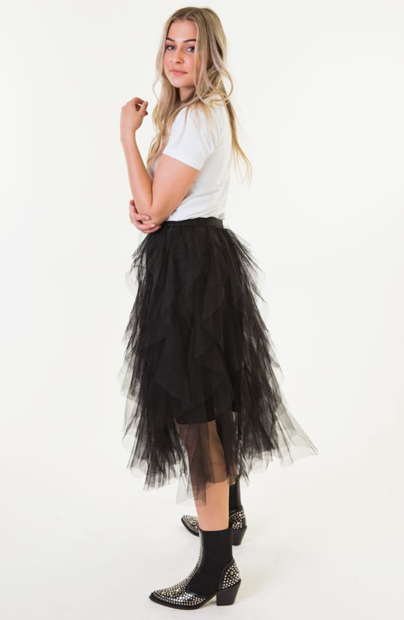 Jackie Tule Rok Lang Zwart – shoparchief — foto 2