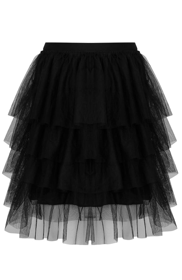 Kelly Tule Rok Dames Zwart – shoparchief