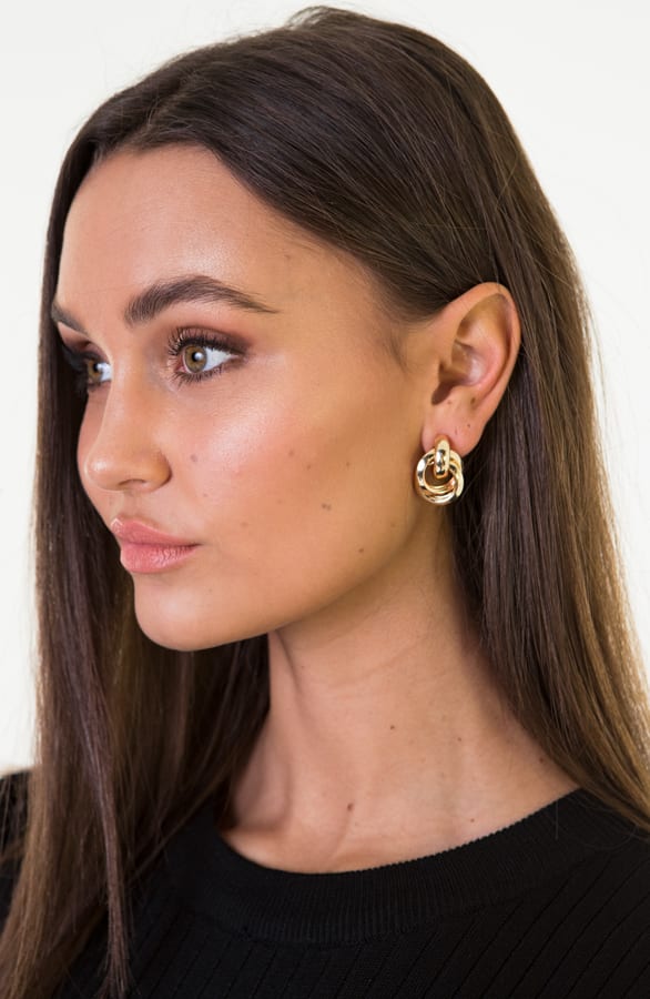 Lana Circle Earrings Goud – shoparchief — foto 2