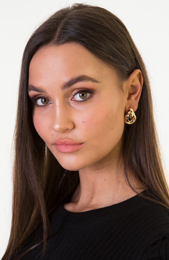 Lana Circle Earrings Goud – shoparchief — foto 3