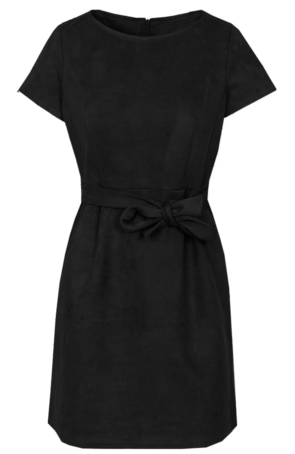 Margot Suede Jurk Zwart – shoparchief