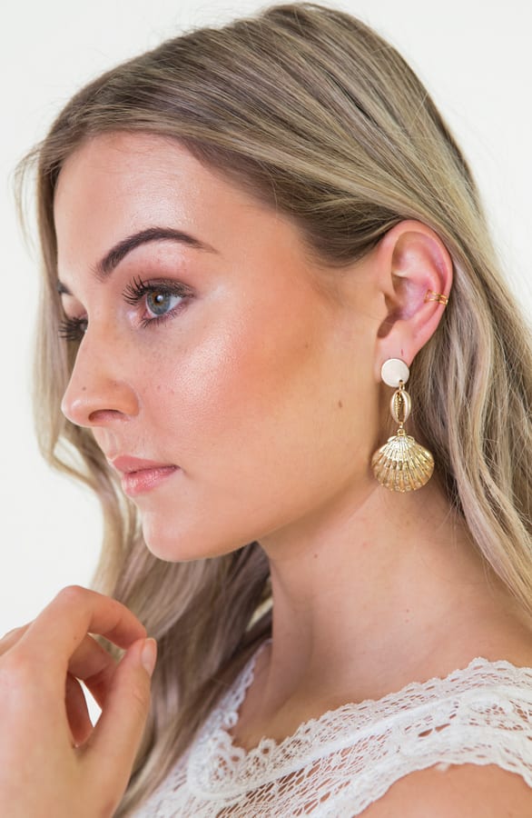 Marit Schelp Oorbellen Goud – shoparchief — foto 2