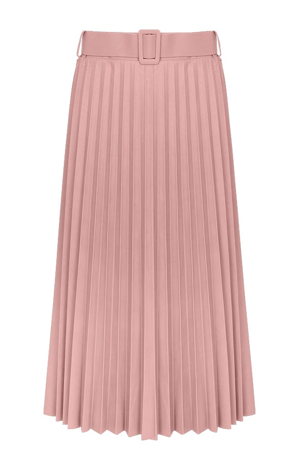 Marni Leren Plisse Rok Roze – shoparchief