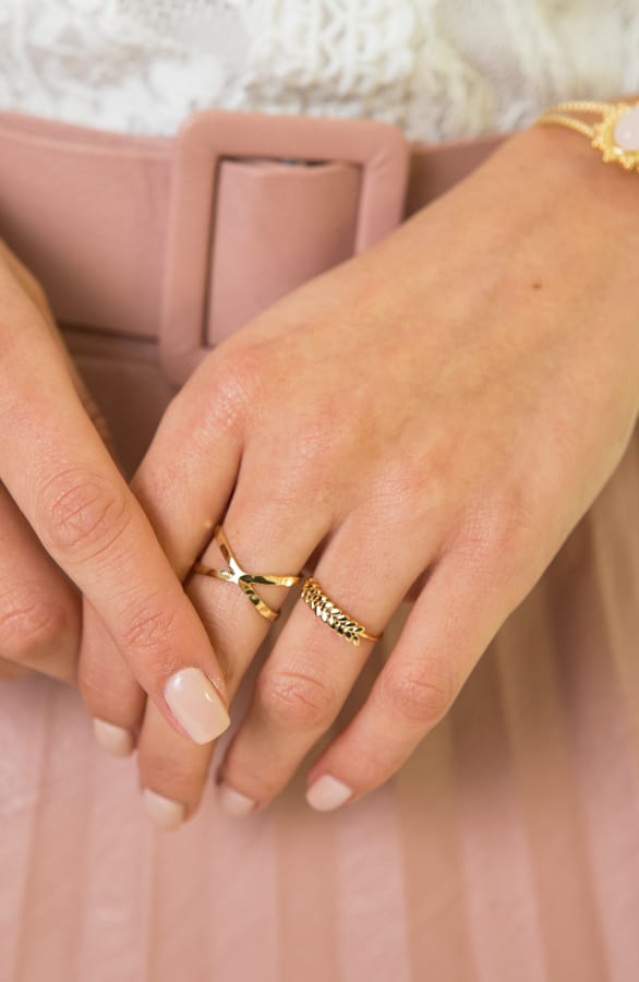 Naomi Feather Ring Goud – shoparchief — foto 3