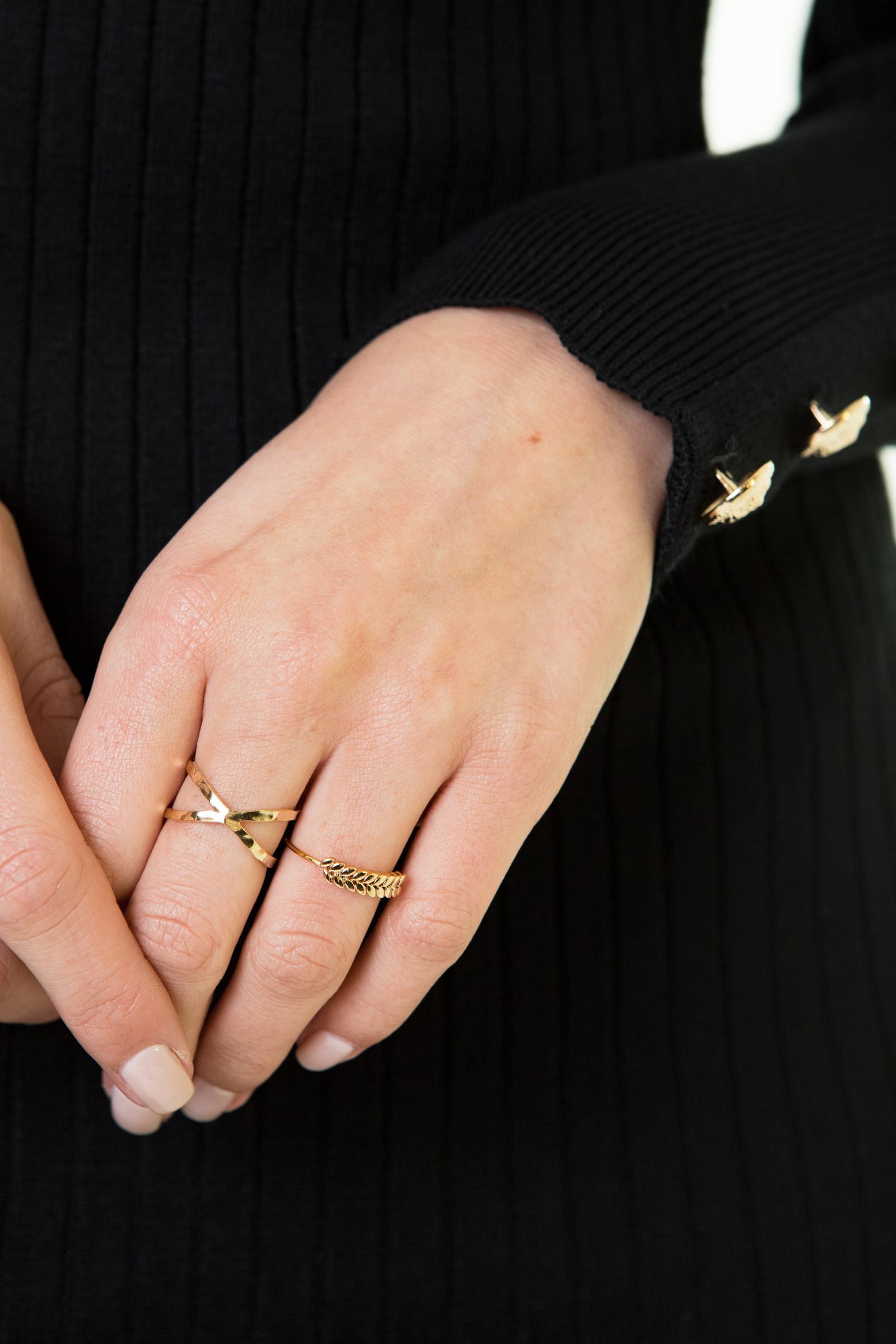 Naomi Feather Ring Goud – shoparchief — foto 4