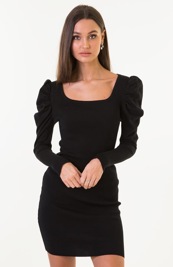 Nicole stretch Jurk Zwart – shoparchief — foto 2