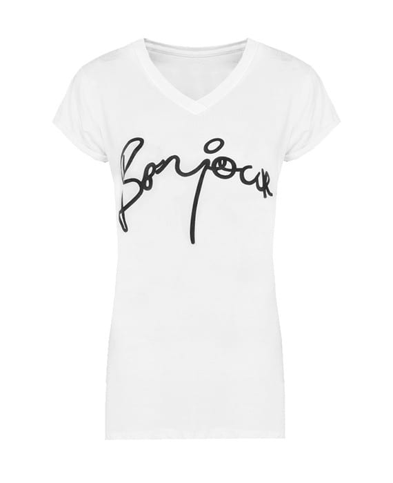 Paris Bonjour Top Zwart β shoparchief