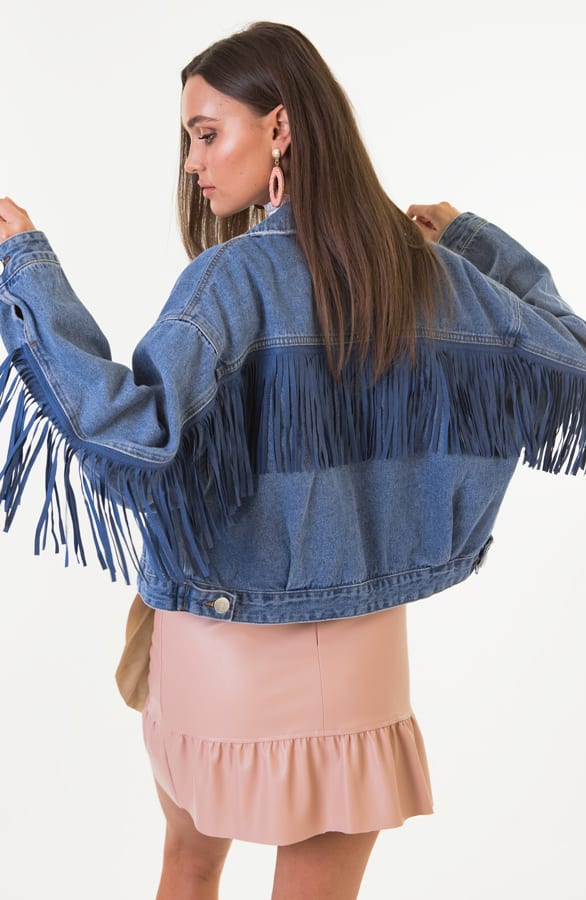 Roxy Fringe Spijkerjas – shoparchief — foto 2