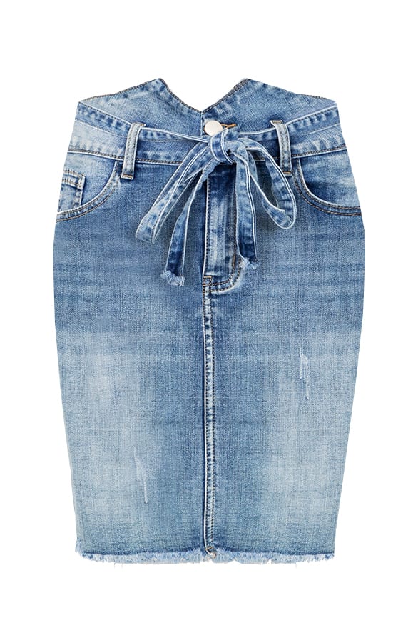 Spijkerrok Met Strik Lulu – shoparchief